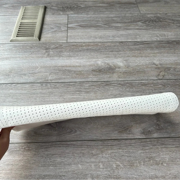 BCBGMAXAZRIA Metallic Laser Cut  Leather Criss Cross Flap Clutch Evening Handbag - Picture 9 of 16